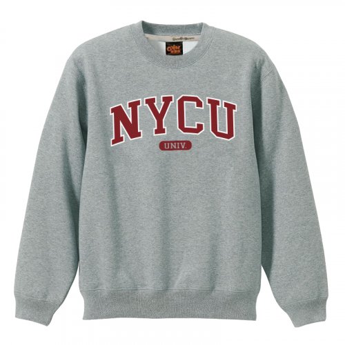 NYCU經典款美式大學T_麻花灰